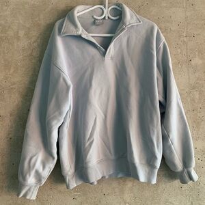 TNA Cozy Fleece Boyfriend Polo, Size S